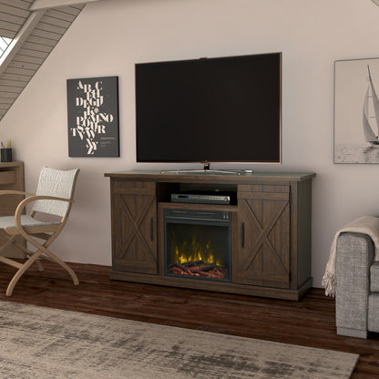 Cottonwood TV Stand for TVs up to 55" with Electric Fireplace