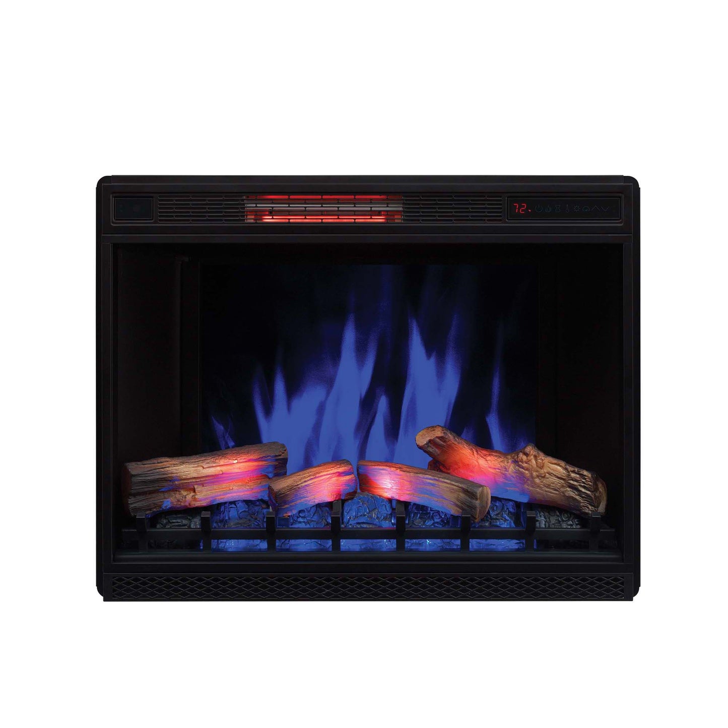33” 3D Infrared Quartz Electric Fireplace Insert with Safer Plug® and Safer Sensor™