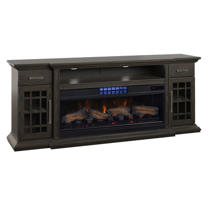 Tresanti® Everett TV Console with ClassicFlame® CoolGlow® 2-in-1 electric fireplace and fan