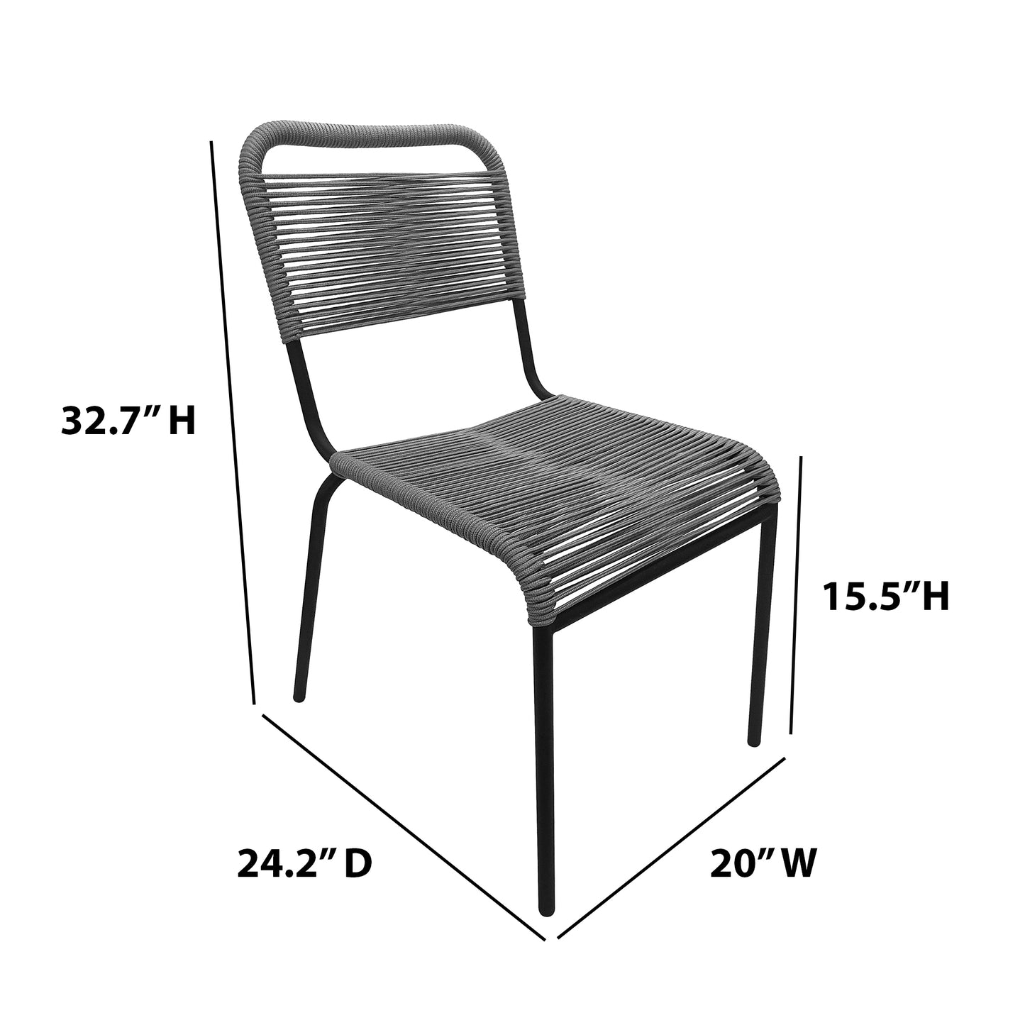 TK Classics 5 Piece Outdoor Dining Set with Geometric Tabletop, 35"W