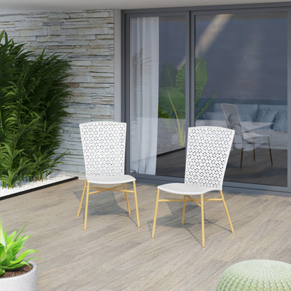 Set of 2 Outdoor Dining Chairs