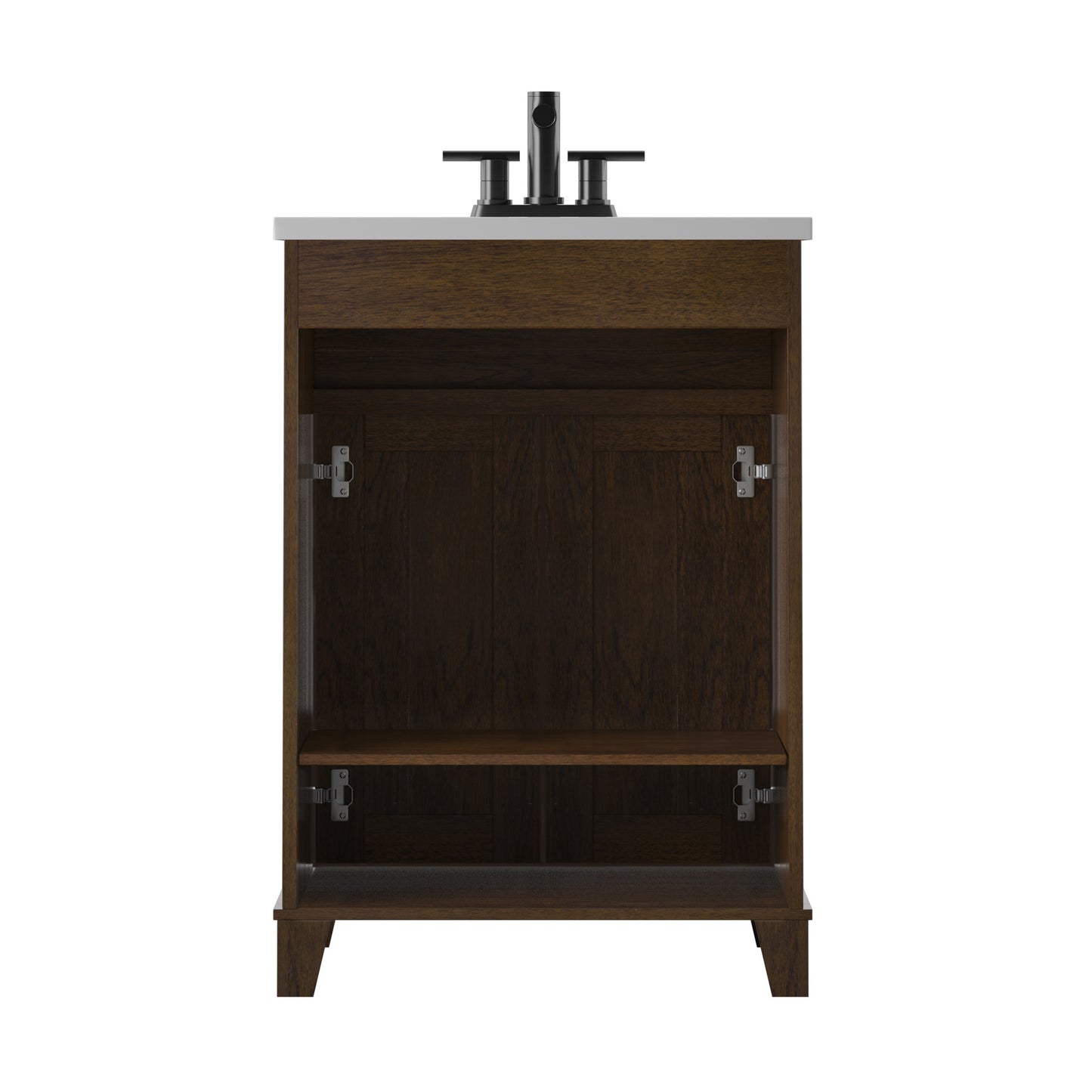 Renton 24" Single Bathroom Vanity with Decorative Mullions