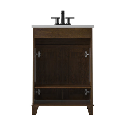 Renton 24" Single Bathroom Vanity with Decorative Mullions
