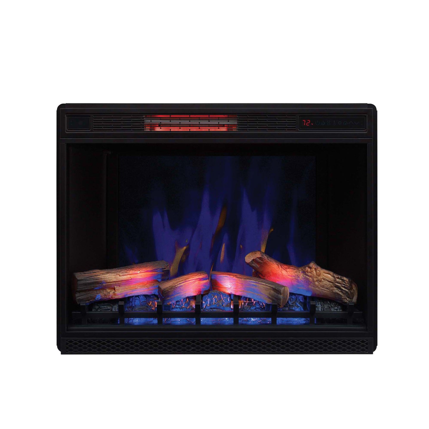 33” 3D Infrared Quartz Electric Fireplace Insert with Safer Plug® and Safer Sensor™