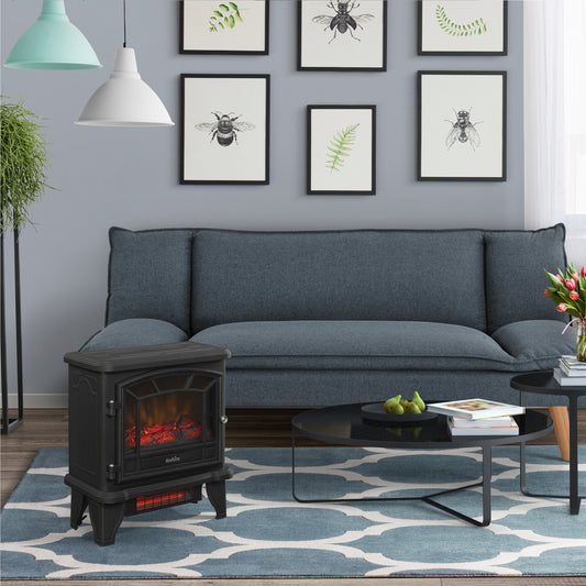 duraflame® Electric Fireplace Stove Heater with Temperature Dial