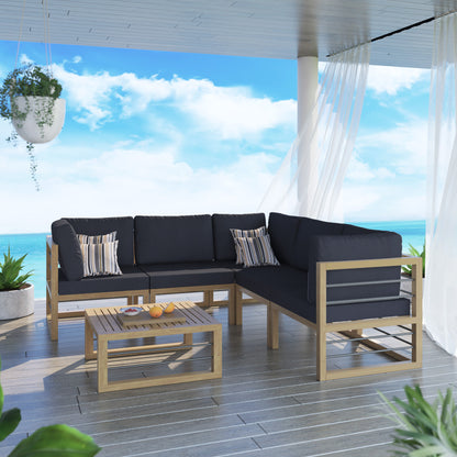 TK Classics 6 Piece Aluminum Outdoor Conversation Set