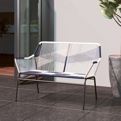 TK Classics Wrapped Rope Outdoor Loveseat for 2 People