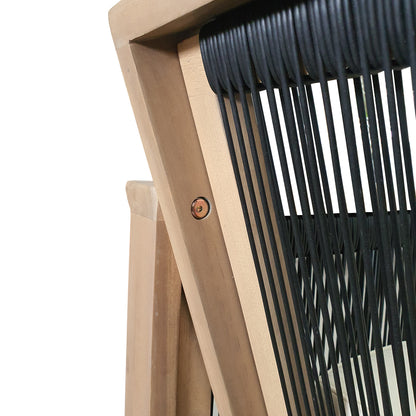 TK Classcis 3-Piece Acacia Conversation Set with 2 Armchairs