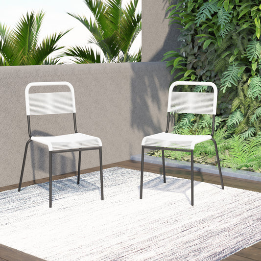 TK Classics Outdoor Dining Chairs, Set of 2