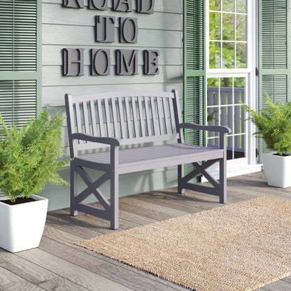 TK Classics Outdoor Acacia Bench