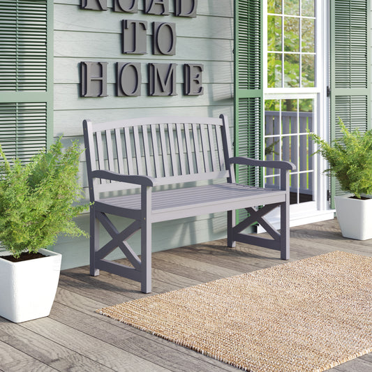 TK Classics Outdoor Acacia Bench