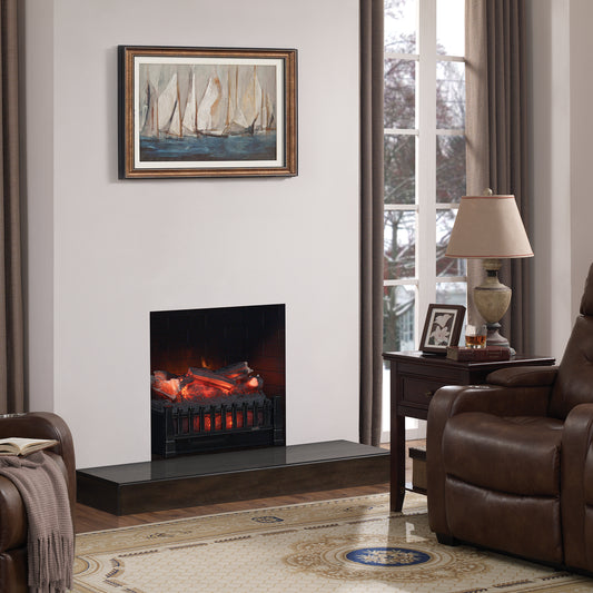 duraflame Electric Log Set 400 Sq Ft Heater, Faux Logs Insert with Lifelike Flames for Existing Fireplaces, Remote Control Included