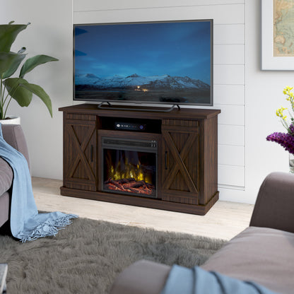 Cottonwood TV Stand for TVs up to 55" with Electric Fireplace