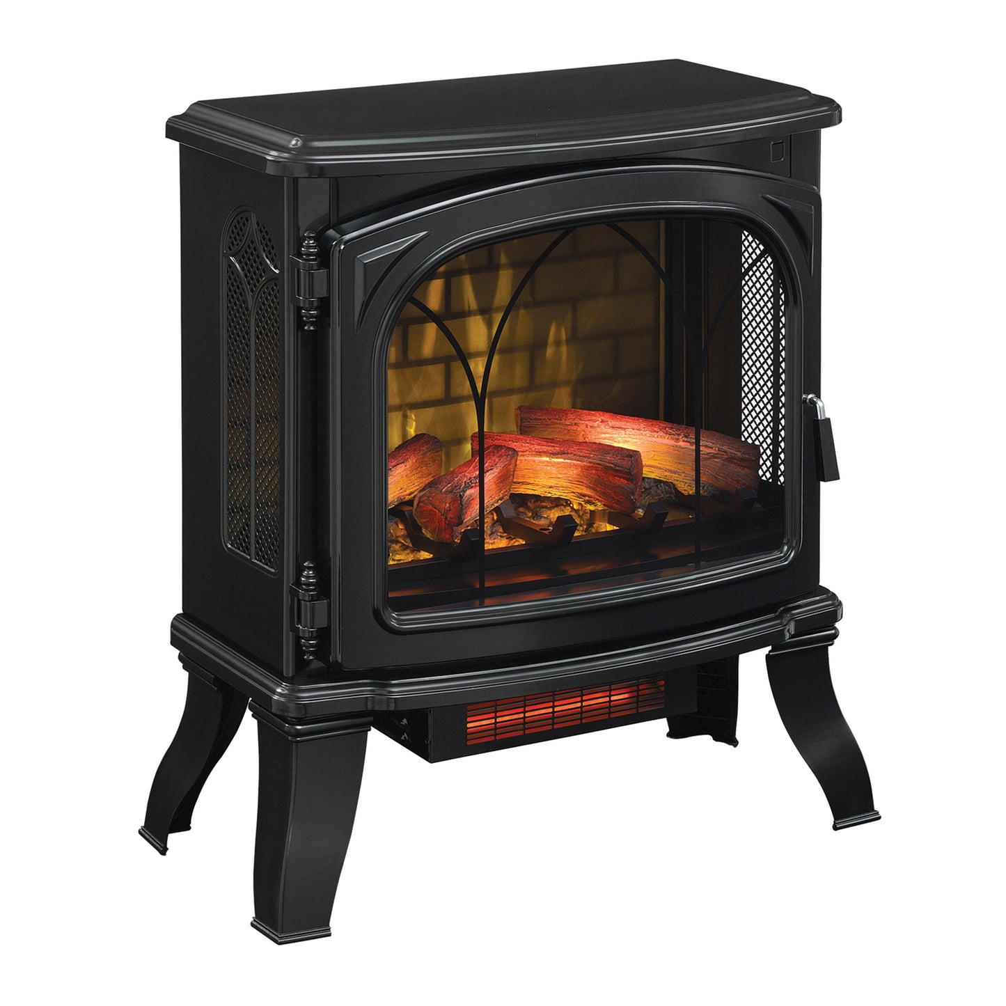duraflame® Infrared Quartz Electric Stove Heater with 3D Flame Effect, Black