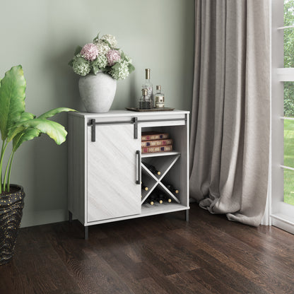 Accent Cabinet with Sliding Door and Wine Storage