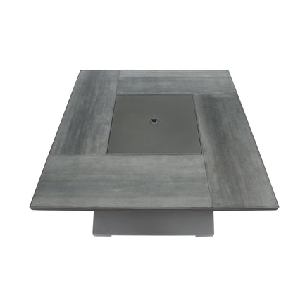 TK Classics Square Fire Pit Table