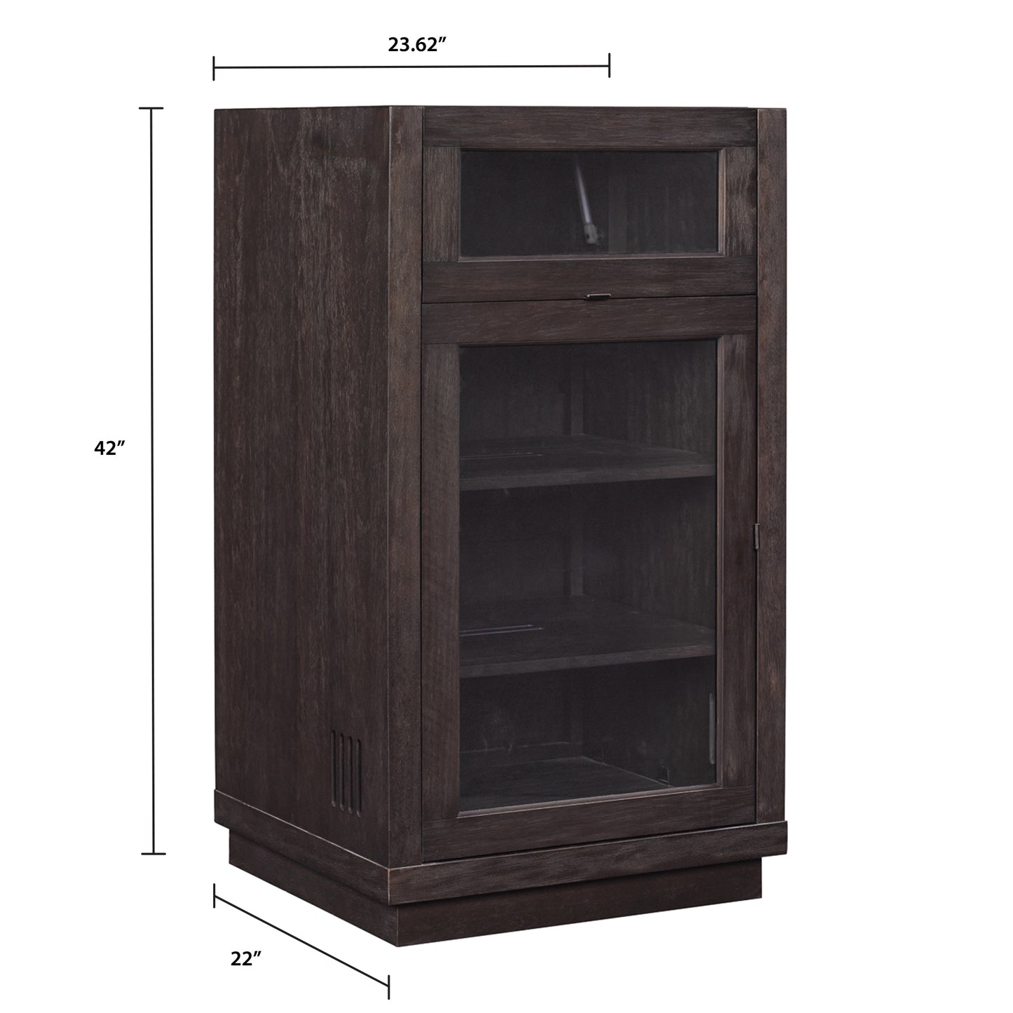 Coltrane Stereo Cabinet with Lift Top for Record Player