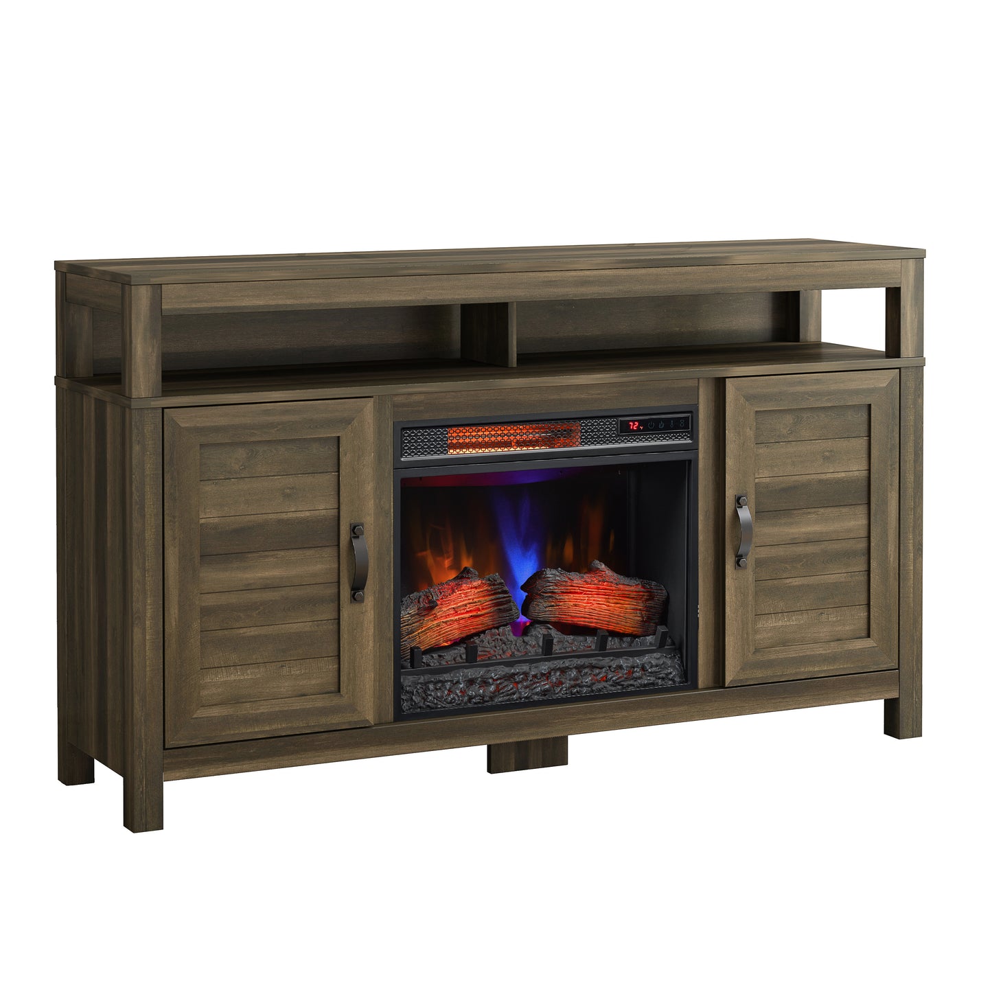 Twin Star Home® 60” TV Stand with Classicflame® Electric Fireplace