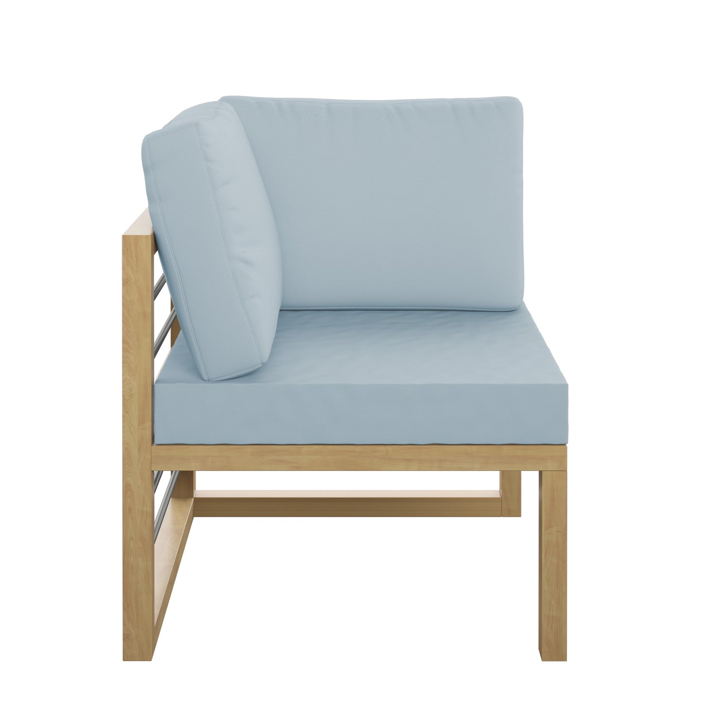 TK Classics Aluminum Outdoor Sectional Corner Sofa Seat