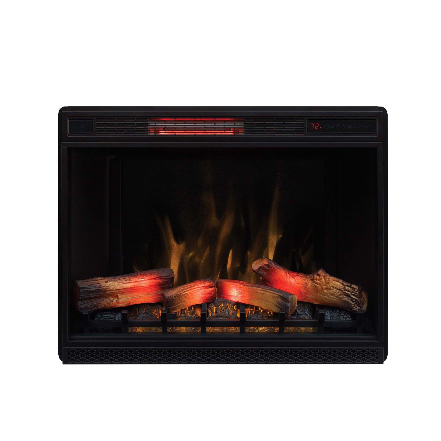 33” 3D Infrared Quartz Electric Fireplace Insert with Safer Plug® and Safer Sensor™