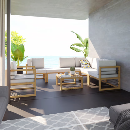 TK Classics 8 Piece Aluminum Outdoor Conversation Set