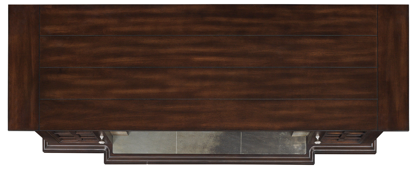 Lakeland TV Stand for TVs up to 65", Roasted Cherry (Electric Fireplace Insert sold separately)