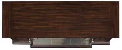 Lakeland TV Stand for TVs up to 65", Roasted Cherry (Electric Fireplace Insert sold separately)