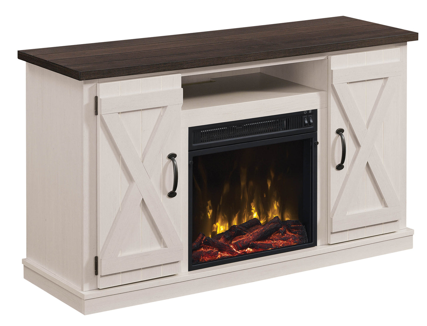 Cottonwood TV Stand for TVs up to 55" with Electric Fireplace