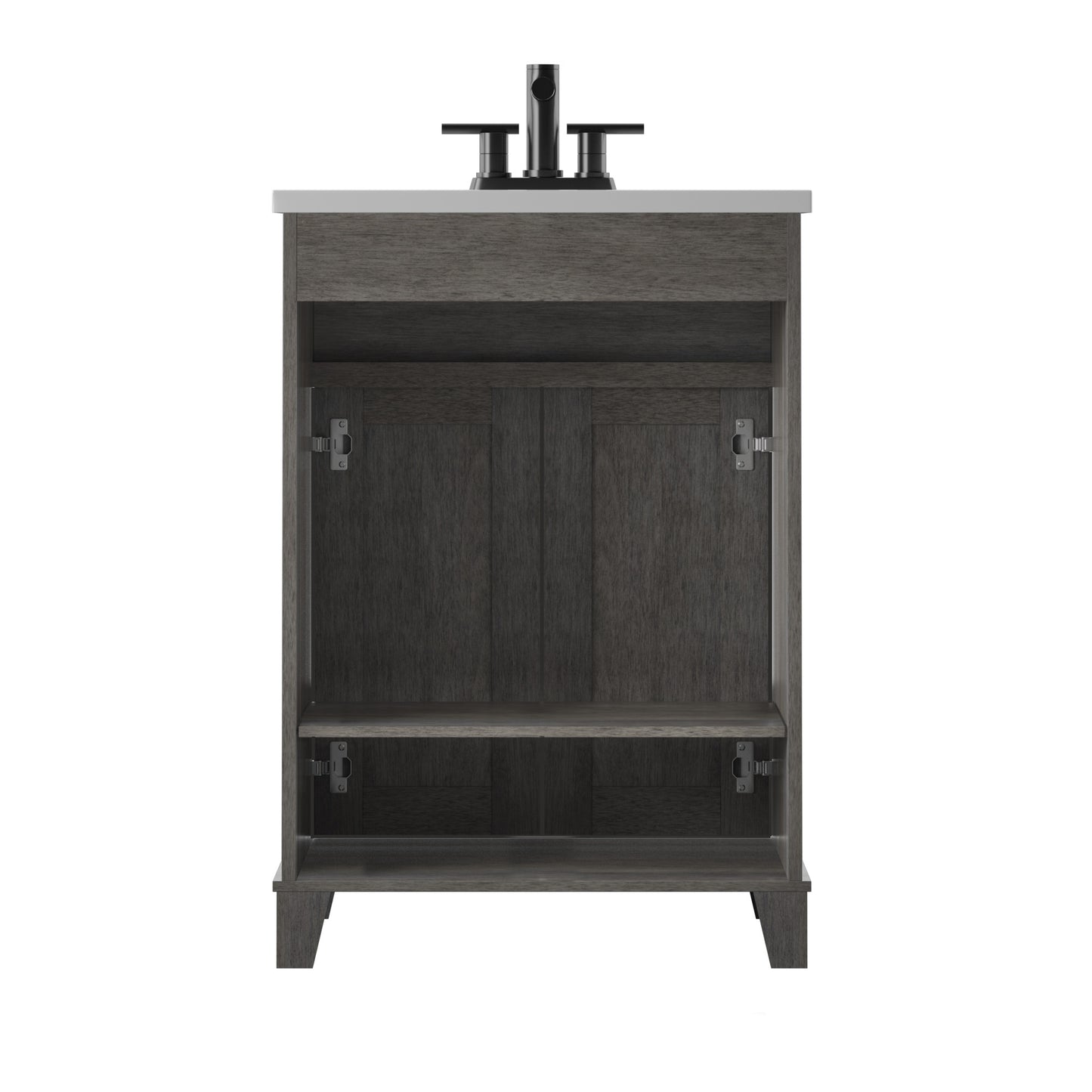 Renton 24" Single Bathroom Vanity with Decorative Mullions