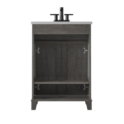 Renton 24" Single Bathroom Vanity with Decorative Mullions