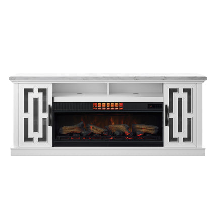 Tresanti® Kerrigan TV Console with ClassicFlame® CoolGlow® 2-in-1 Electric Fireplace and Fan