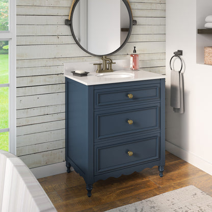 30" Cottage Dresser Style Single Bathroom Vanity with Drawers