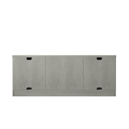 TV Stand for TVs up to 65" with Planked Doors and Nail Head Details