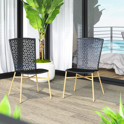 TK Classics Outdoor Dining Chairs, Set of 2