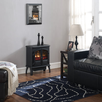 duraflame®  Infrared Quartz Electric Stove Heater, Black