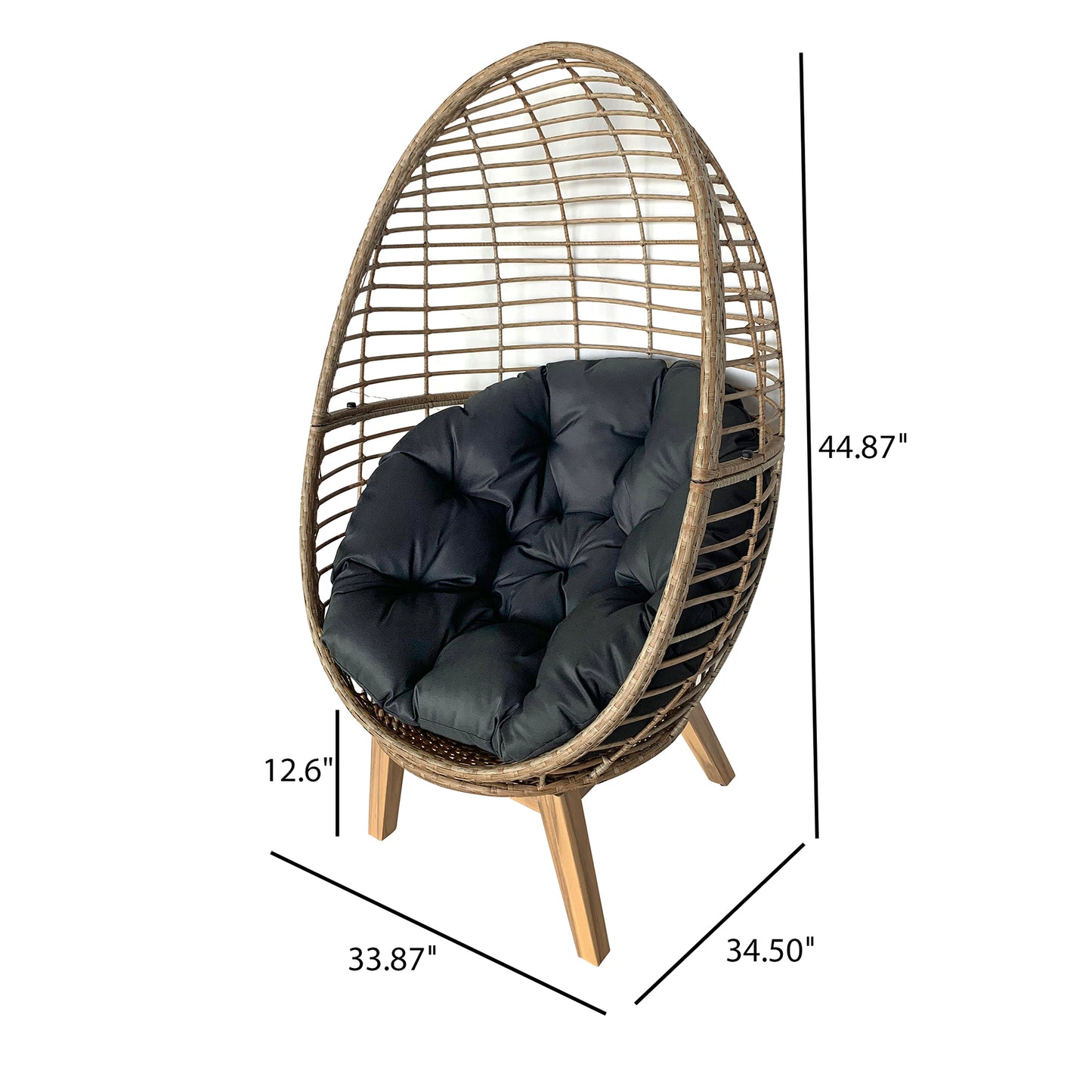 TK Classics Egg Chair with Cushion