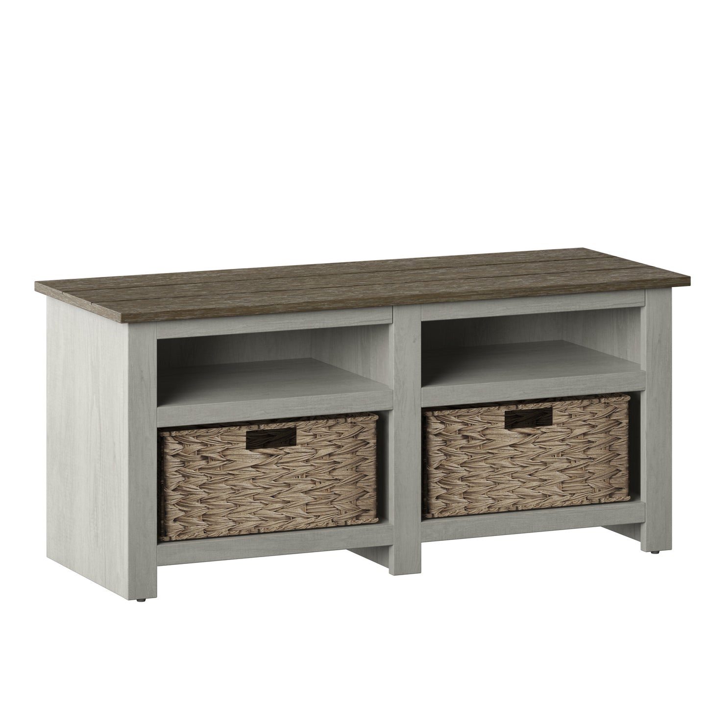 Storage Bench with Included Baskets