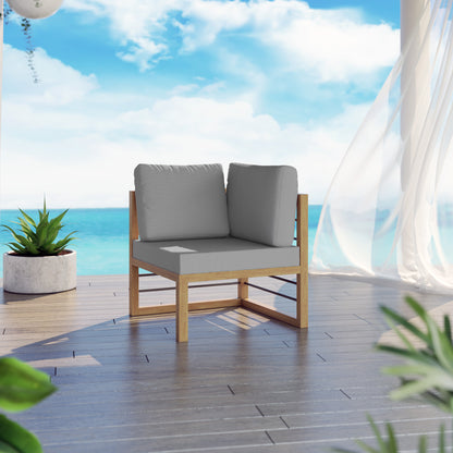 TK Classics Aluminum Outdoor Sectional Corner Sofa Seat