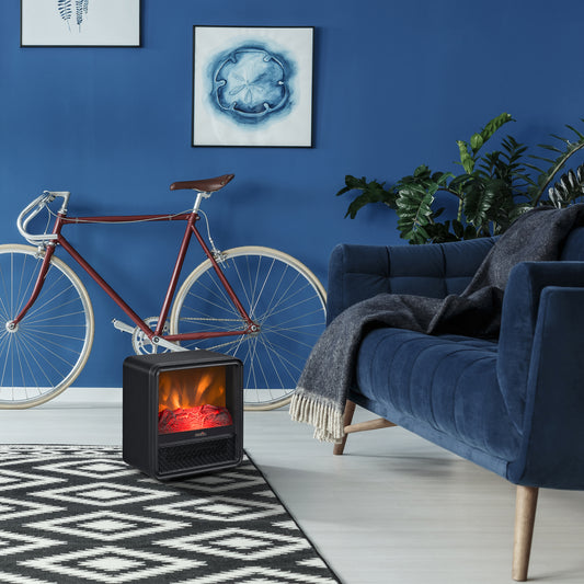 duraflame® Portable Electric Fireplace Personal Cube Space Heater