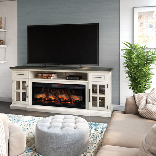 Tresanti® Sloane TV Console with ClassicFlame® Electric Fireplace