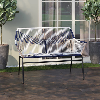 TK Classics Wrapped Rope Outdoor Loveseat for 2 People