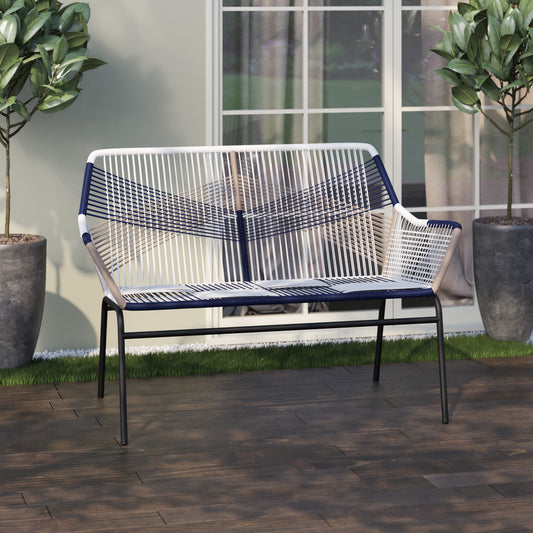 TK Classics Wrapped Rope Outdoor Loveseat for 2 People