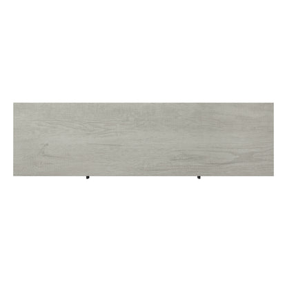 TV Stand for TVs up to 60" with Electric Fireplace and Mirrored Cabinet Doors