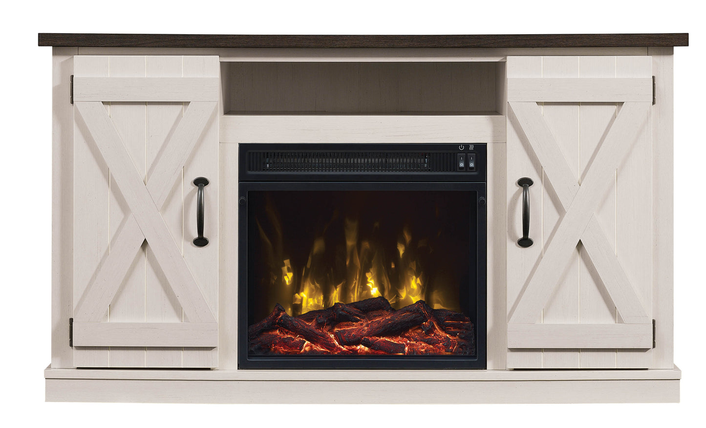 Cottonwood TV Stand for TVs up to 55" with Electric Fireplace