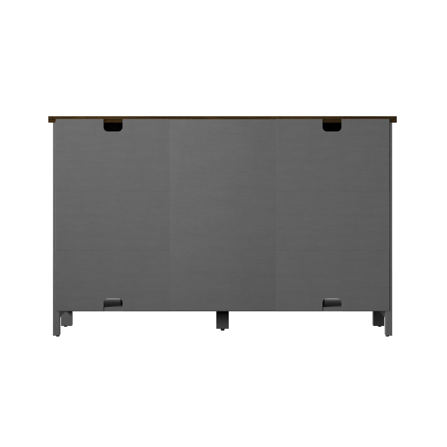 Modern Farmhouse Sideboard with Wine Storage and Sliding Barn Doors