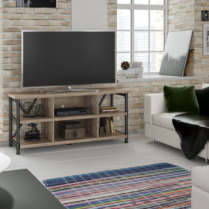 Irondale Open Architecture TV Stand for TVs up to 60 inches, Autumn Driftwood