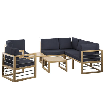 TK Classics 8 Piece Aluminum Outdoor Conversation Set