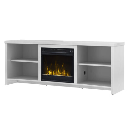 Shelter Cove TV Stand for TVs up to 65" with Electric Fireplace, Valley Pine