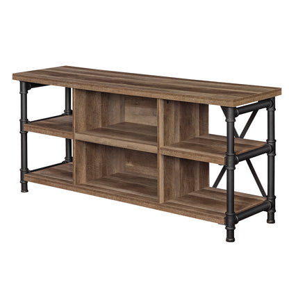 Irondale Open Architecture TV Stand for TVs up to 60 inches, Autumn Driftwood