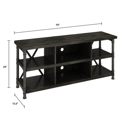 Irondale Open Architecture TV Stand for TVs up to 60 inches, Autumn Driftwood